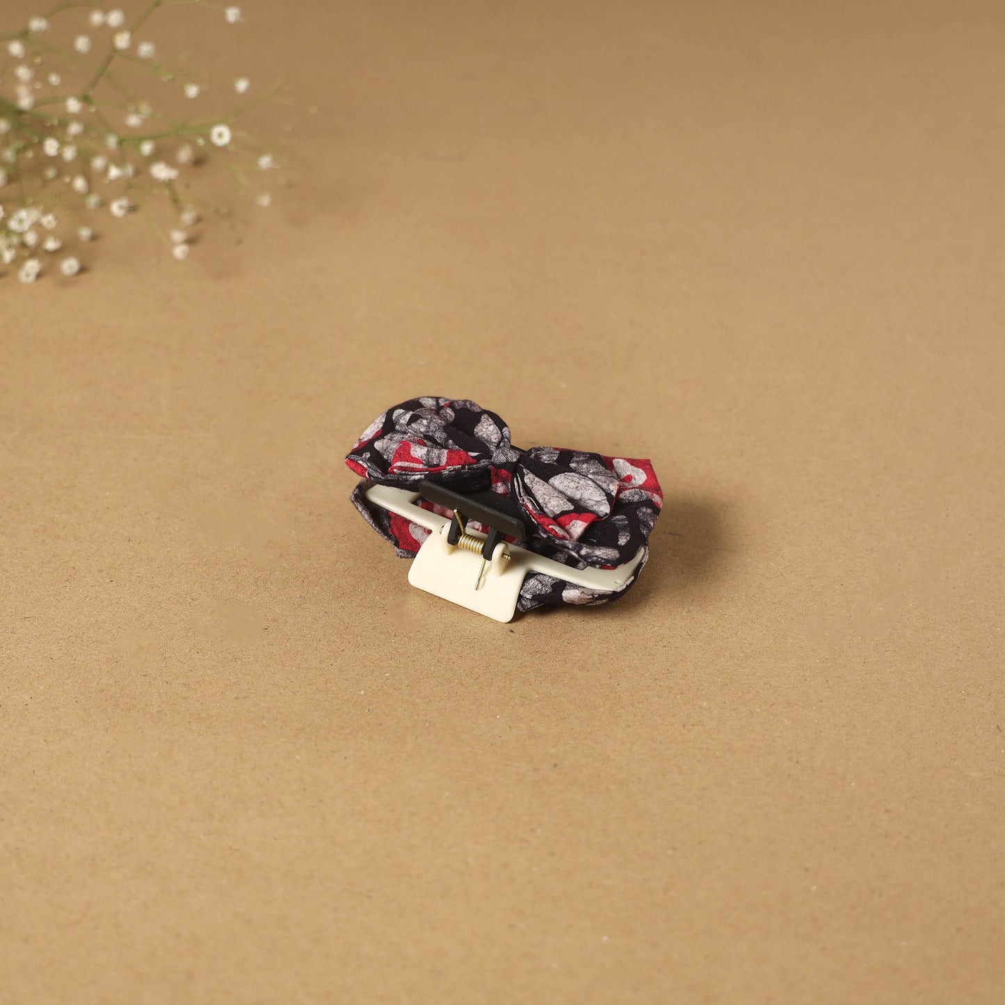 Black - handmade women’s bow hair claw clip 29 - handcrafted