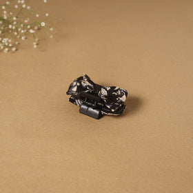 Black - handmade women’s bow hair claw clip 41 - handcrafted