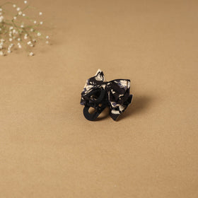 Black - handmade women’s bow hair claw clip 53 - handcrafted