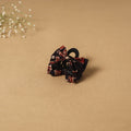 Black - handmade women’s bow hair claw clip 54 - handcrafted