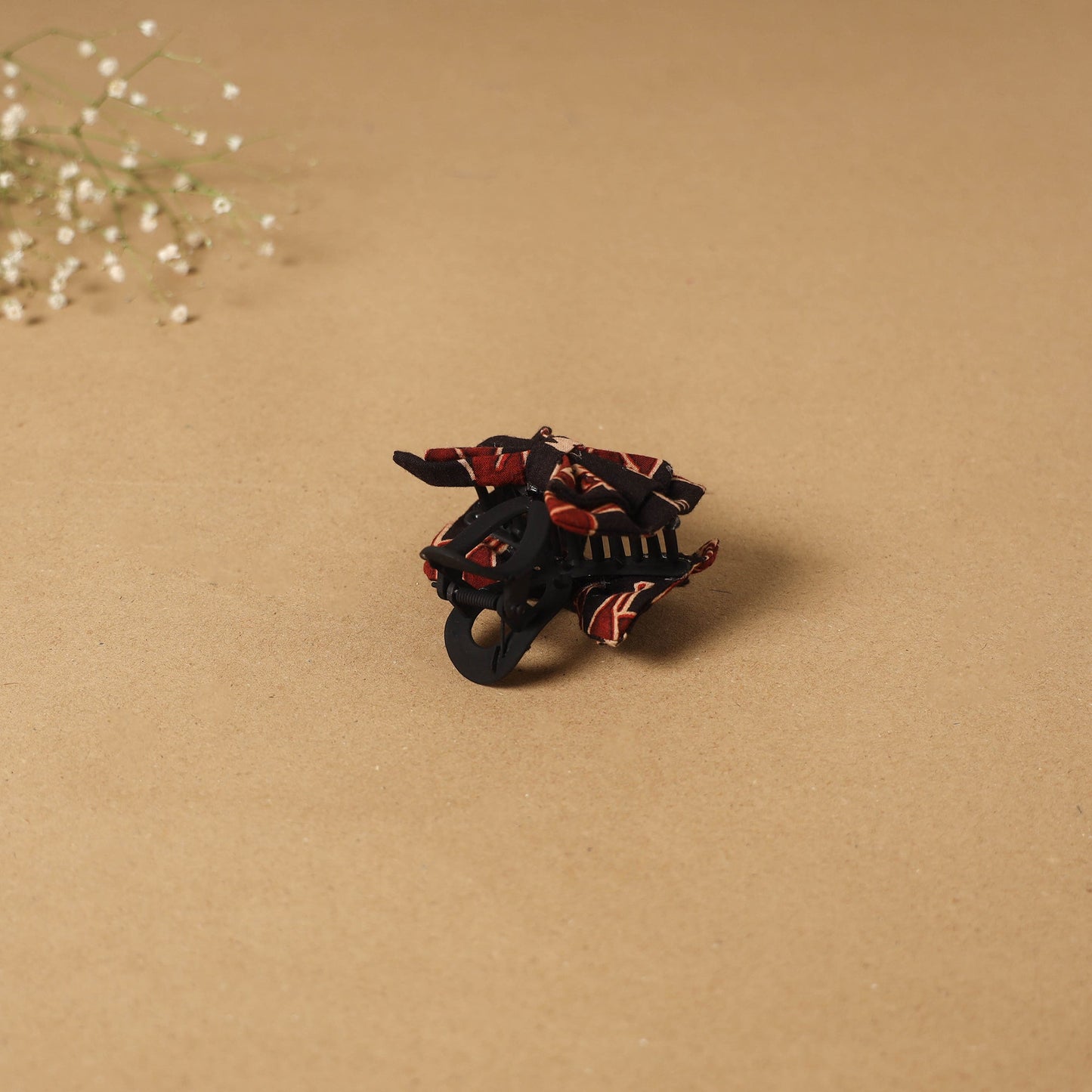 Black - handmade women’s bow hair claw clip 54 - handcrafted