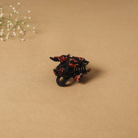 Black - handmade women’s bow hair claw clip 54 - handcrafted