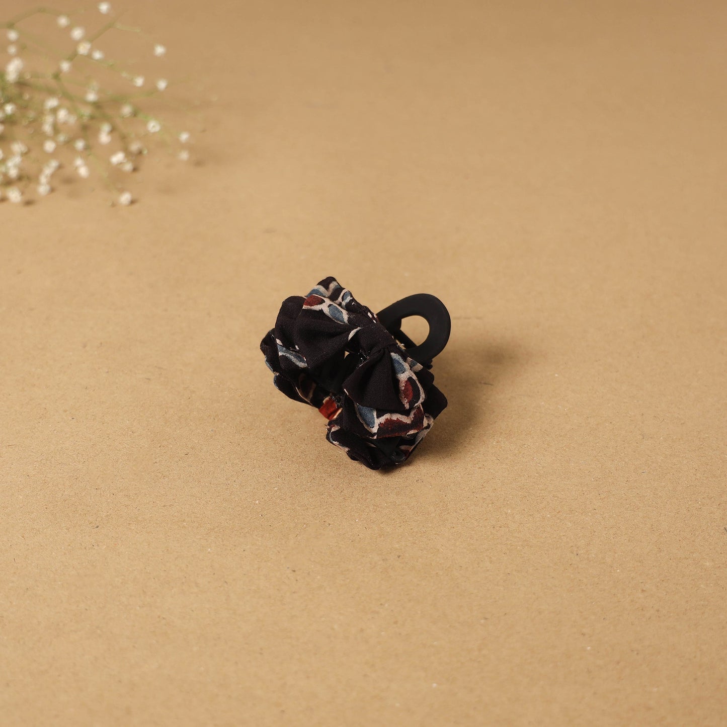 Black - handmade women’s bow hair claw clip 71 - handcrafted