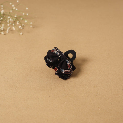 Black - handmade women’s bow hair claw clip 71 - handcrafted