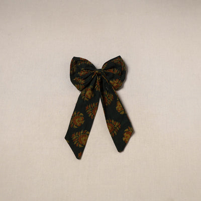 Black - handmade women’s bow hair clip 101 - handcrafted