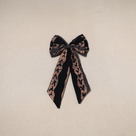 Black - handmade women’s bow hair clip 114 - handcrafted