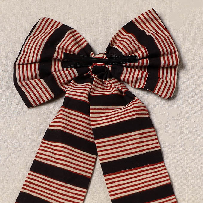 Black - handmade women’s bow hair clip 126 - handcrafted