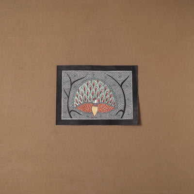 Handpainted madhubani painting by hira devi (11 x 15 in)