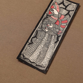 Handpainted madhubani painting by hira devi (11 x 3 in) 77