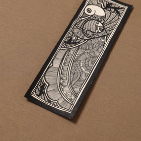 Handpainted madhubani painting by hira devi (11 x 3 in) 81