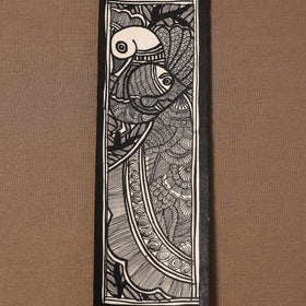 Handpainted madhubani painting by hira devi (11 x 3 in) 81