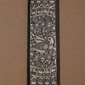 Handpainted madhubani painting by hira devi (11 x 3 in) 85