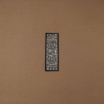 Handpainted madhubani painting by hira devi (11 x 3 in) 85