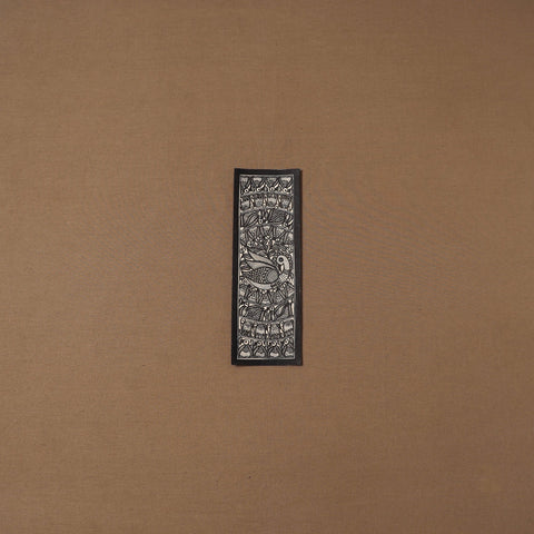 Handpainted madhubani painting by hira devi (11 x 3 in) 85