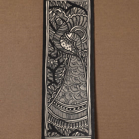 Handpainted madhubani painting by hira devi (11 x 3 in) 88