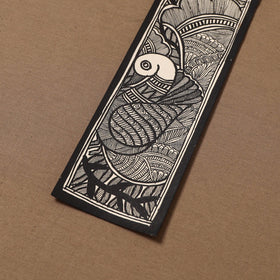 Handpainted madhubani painting by hira devi (11 x 3 in) 89