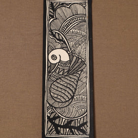 Handpainted madhubani painting by hira devi (11 x 3 in) 89