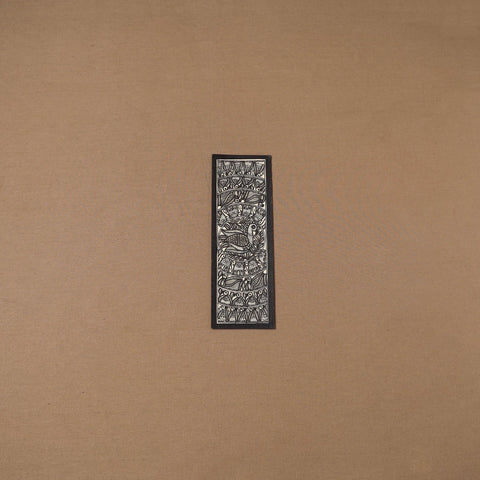 Handpainted madhubani painting by hira devi (11 x 3 in) 96