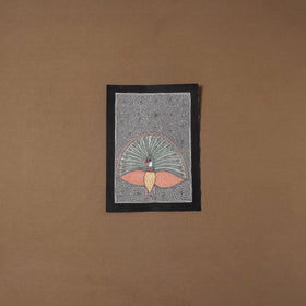 Handpainted madhubani painting by hira devi (15 x 11 in)