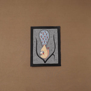 Handpainted madhubani painting by hira devi (15 x 11 in)