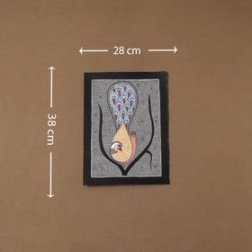 Handpainted madhubani painting by hira devi (15 x 11 in)