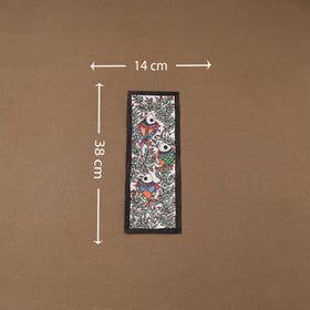 Handpainted madhubani painting by hira devi (15 x 5 in) 128