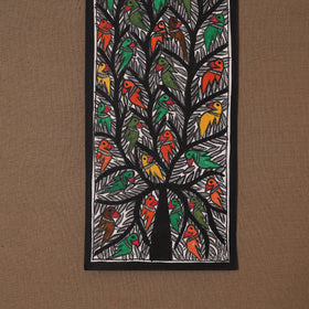 Handpainted madhubani painting by hira devi (15 x 5 in) 54