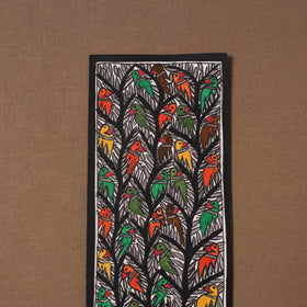 Handpainted madhubani painting by hira devi (15 x 5 in) 54