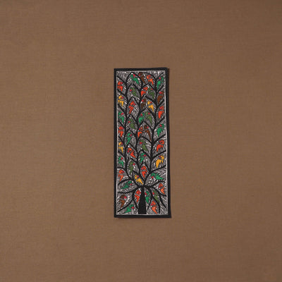 Handpainted madhubani painting by hira devi (15 x 5 in) 54