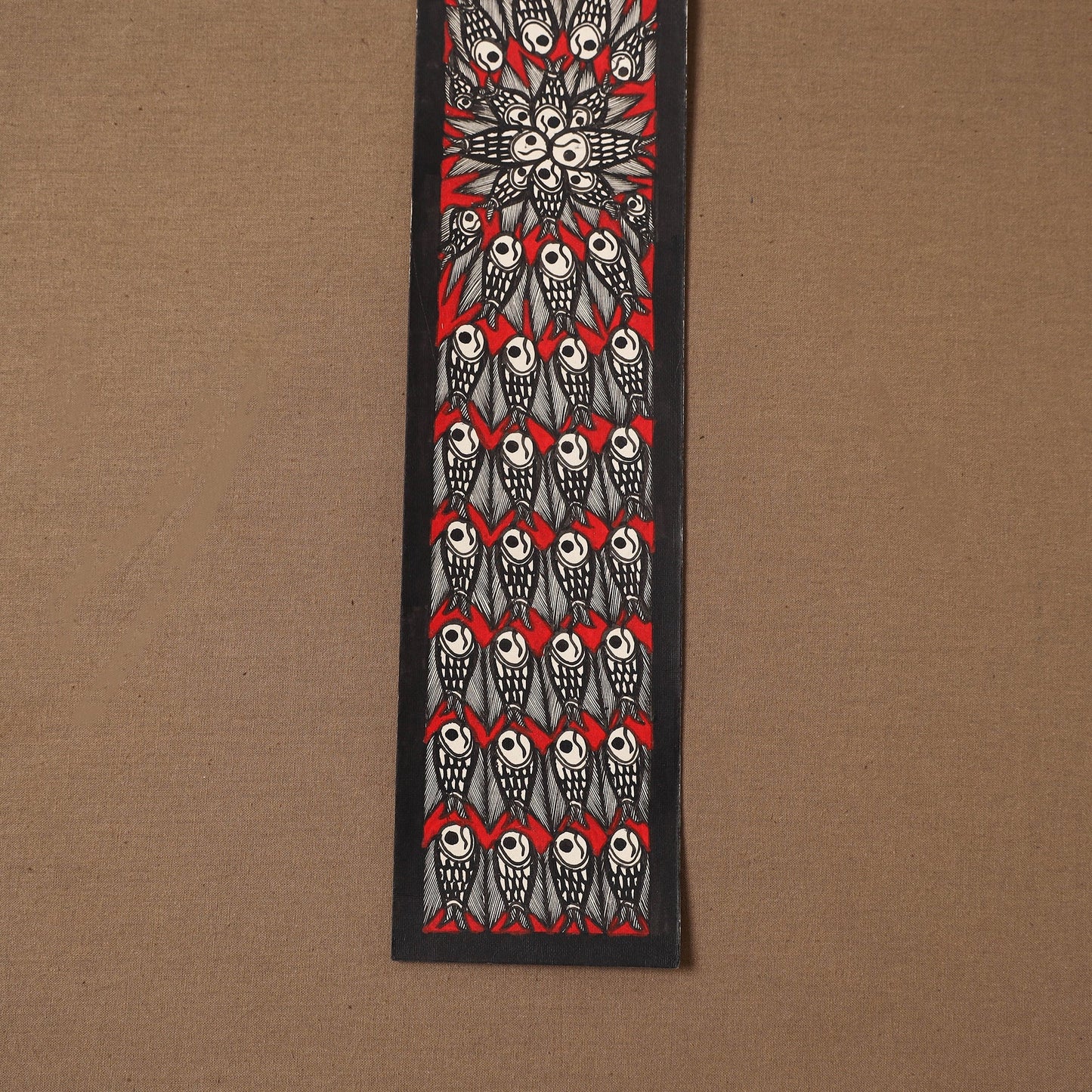 Handpainted madhubani painting by hira devi (22 x 3 in) 101