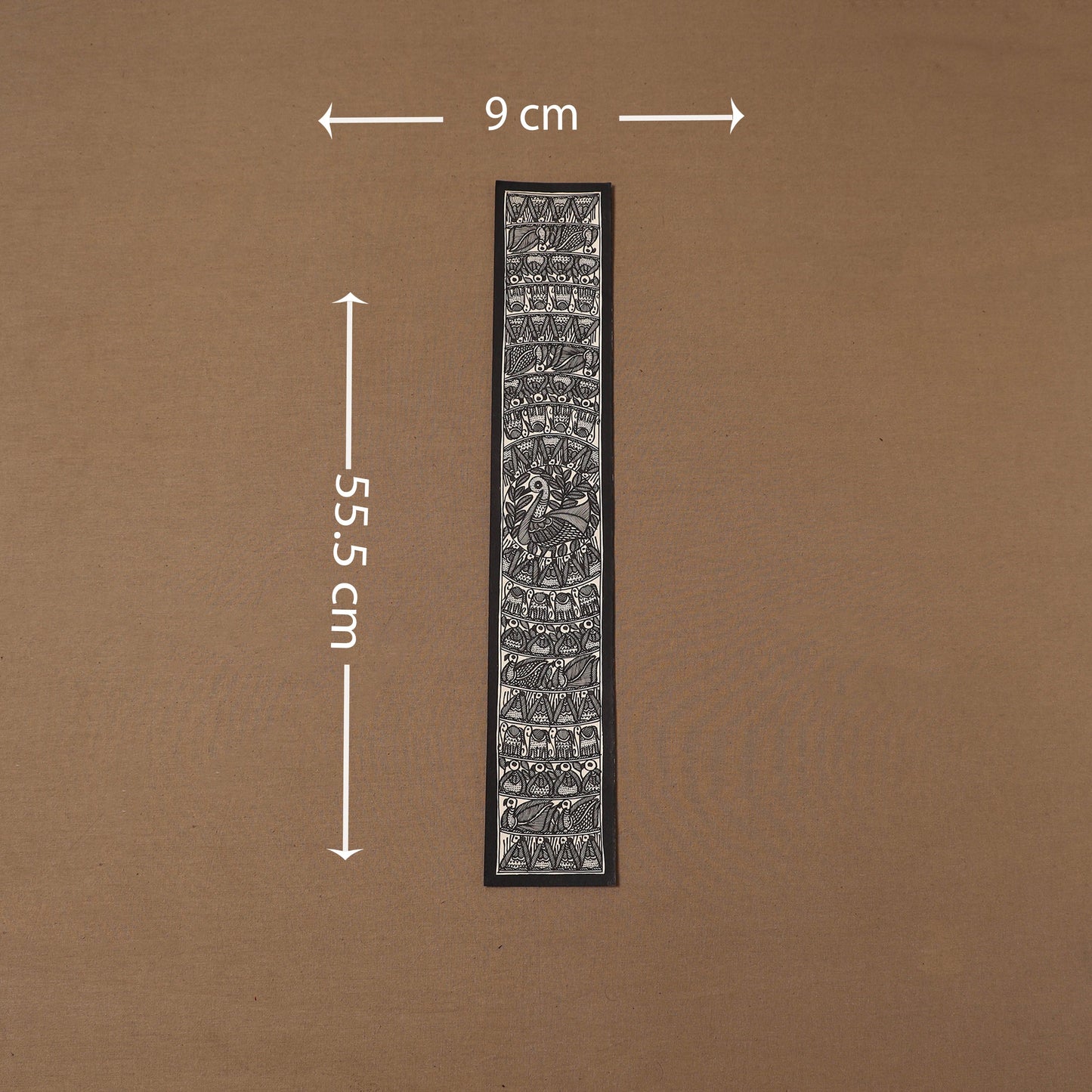 Handpainted madhubani painting by hira devi (22 x 3 in) 103