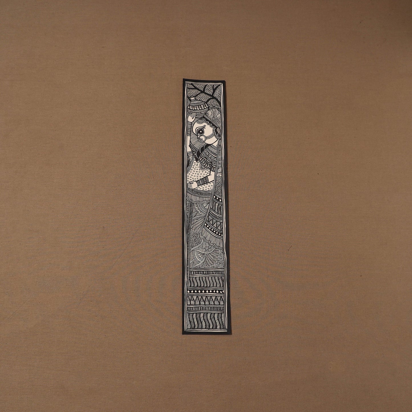 Handpainted madhubani painting by hira devi (22 x 3 in) 105