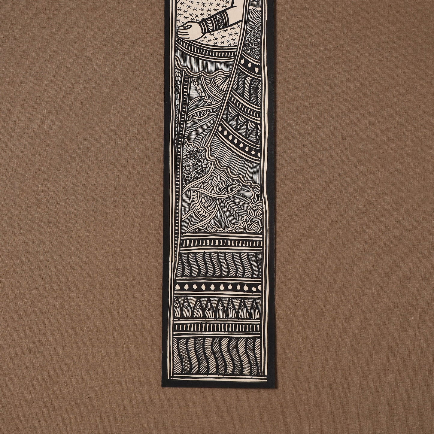 Handpainted madhubani painting by hira devi (22 x 3 in) 105