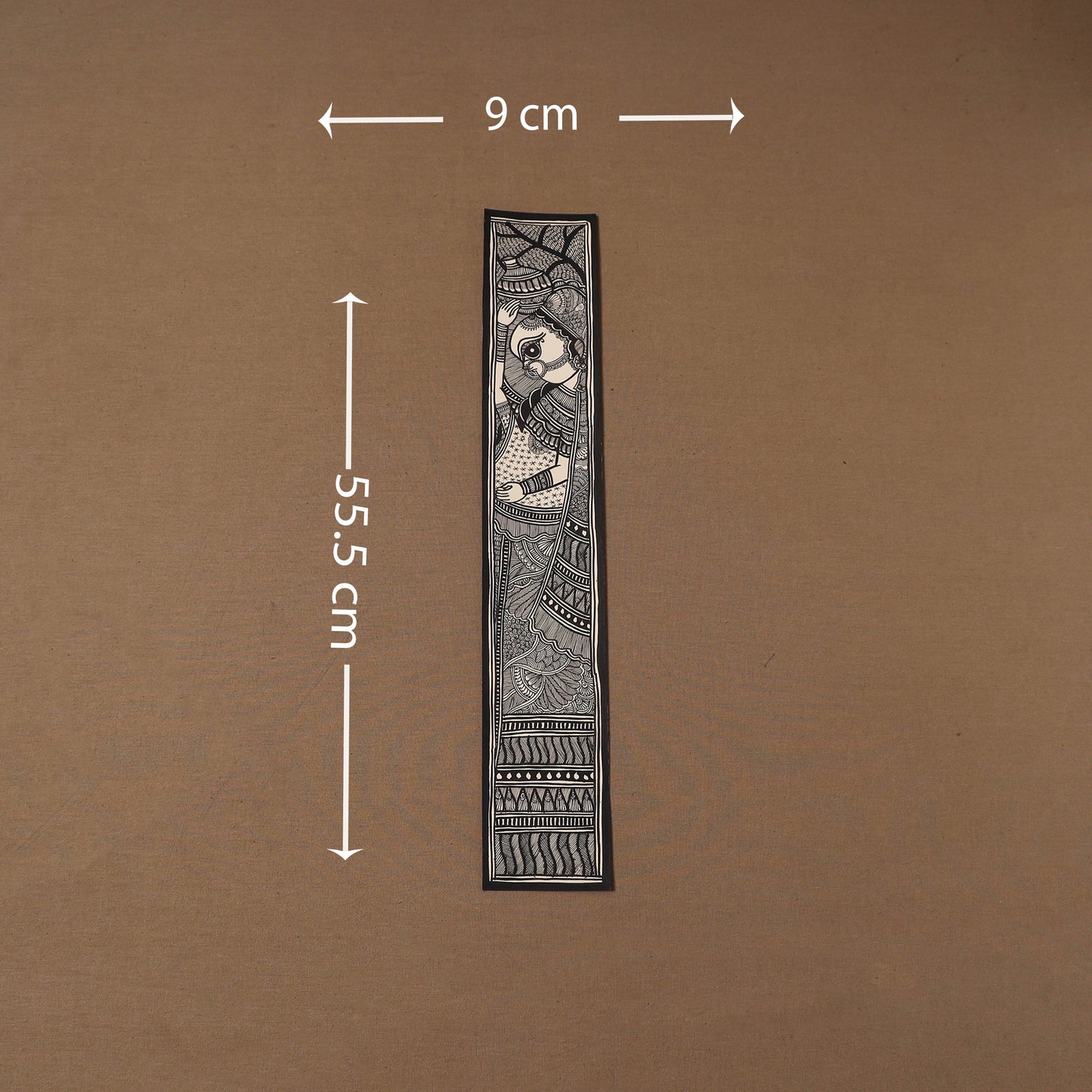 Handpainted madhubani painting by hira devi (22 x 3 in) 105