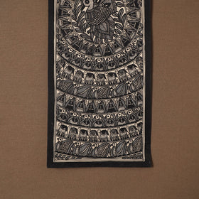 Handpainted madhubani painting by hira devi (22 x 7 in) 43