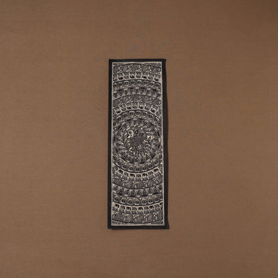 Handpainted madhubani painting by hira devi (22 x 7 in) 43