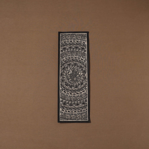 Handpainted madhubani painting by hira devi (22 x 7 in) 43