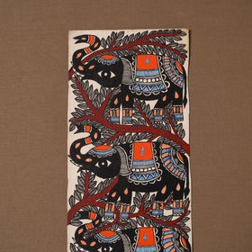 Handpainted madhubani painting by hira devi (22 x 7 in) 46