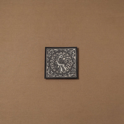 Handpainted madhubani painting by hira devi (6 x 6 in) 129