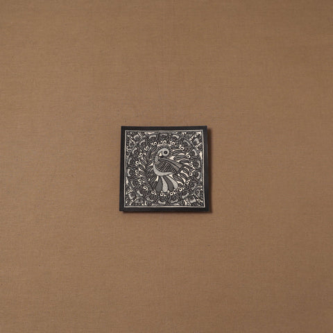 Handpainted madhubani painting by hira devi (6 x 6 in) 129