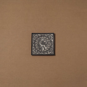 Handpainted madhubani painting by hira devi (6 x 6 in) 129