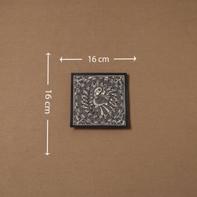 Handpainted madhubani painting by hira devi (6 x 6 in) 130