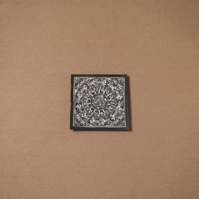 Handpainted madhubani painting by hira devi (6 x 6 in) 132