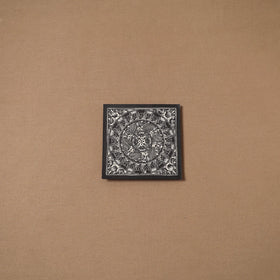 Handpainted madhubani painting by hira devi (6 x 6 in) 133