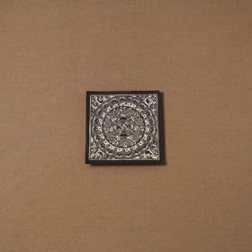 Handpainted madhubani painting by hira devi (6 x 6 in) 134