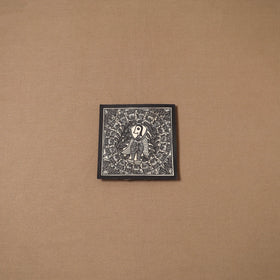 Handpainted madhubani painting by hira devi (6 x 6 in) 137