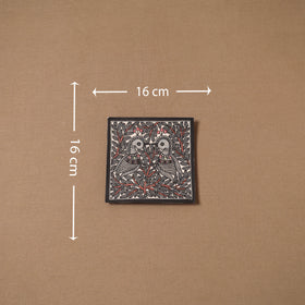 Handpainted madhubani painting by hira devi (6 x 6 in) 138