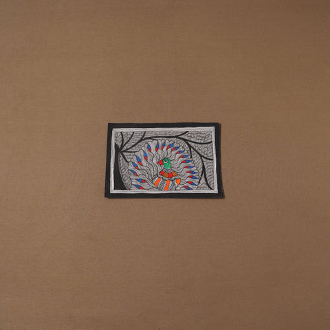 Handpainted madhubani painting by hira devi (7 x 11 in) 200