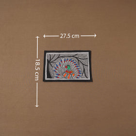 Handpainted madhubani painting by hira devi (7 x 11 in) 200