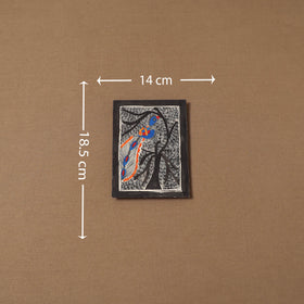 Handpainted madhubani painting by hira devi (7 x 5 in) 191